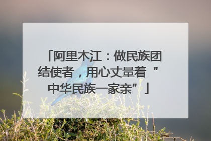阿里木江：做民族团结使者，用心丈量着“中华民族一家亲”